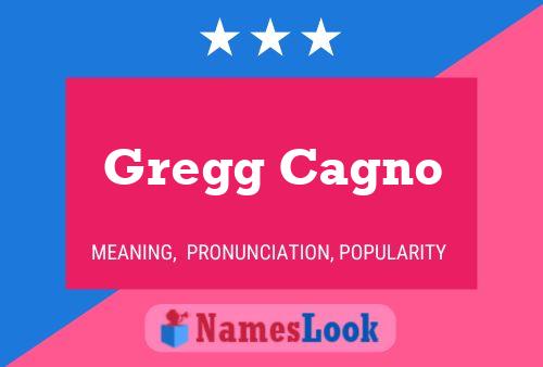 Gregg Cagno Name Poster