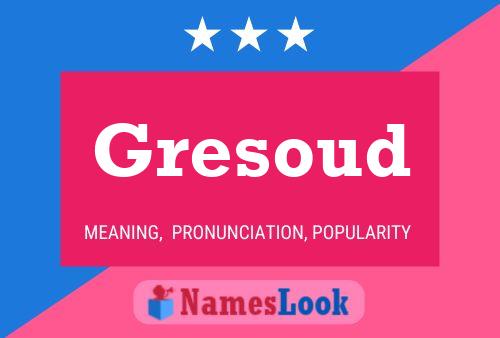 Gresoud Name Poster