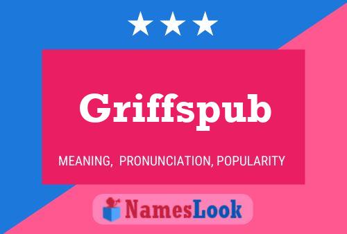 Griffspub Name Poster