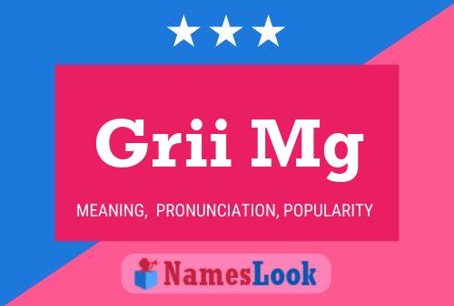 Grii Mg Name Poster