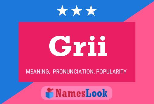 Grii Name Poster