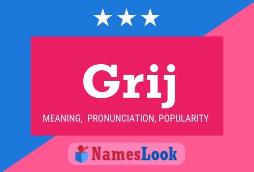 Grij Name Poster