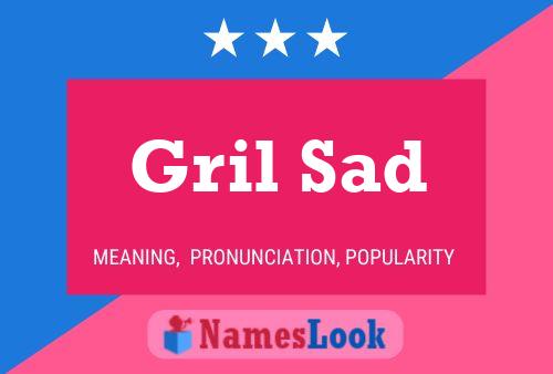 Gril Sad Name Poster