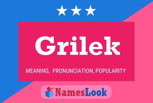 Grilek Name Poster