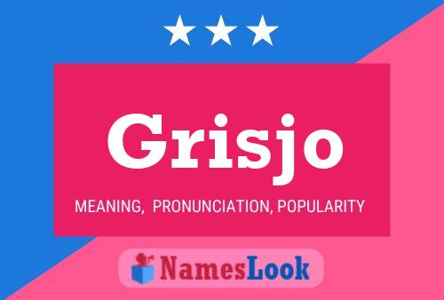 Grisjo Name Poster