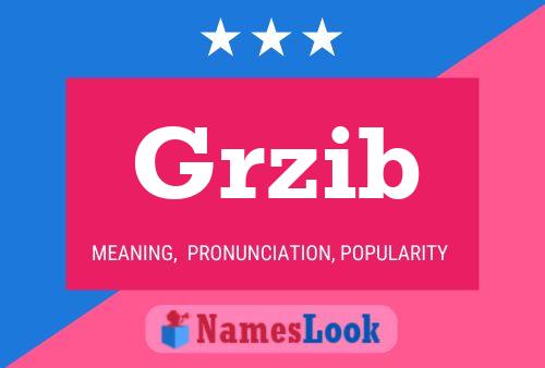 Grzib Name Poster