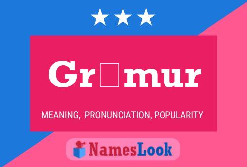 Grímur Name Poster