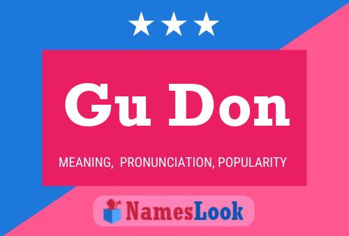 Gu Don Name Poster