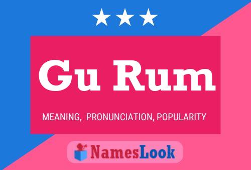 Gu Rum Name Poster