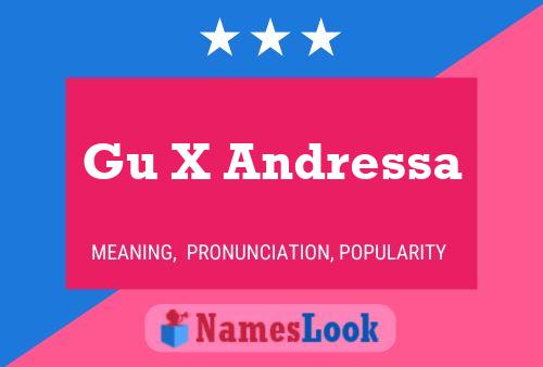 Gu X Andressa Name Poster