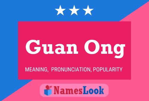 Guan Ong Name Poster