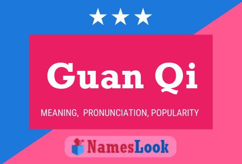 Guan Qi Name Poster