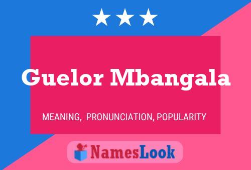 Guelor Mbangala Name Poster