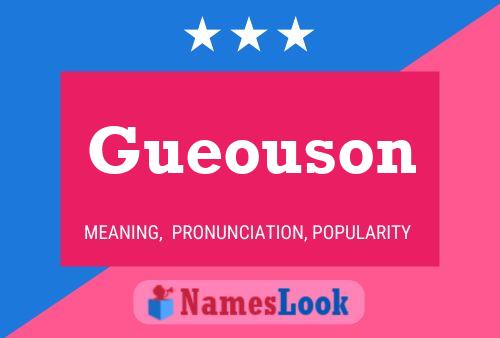 Gueouson Name Poster