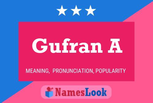 Gufran A Name Poster