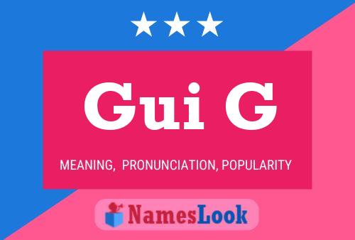 Gui G Name Poster