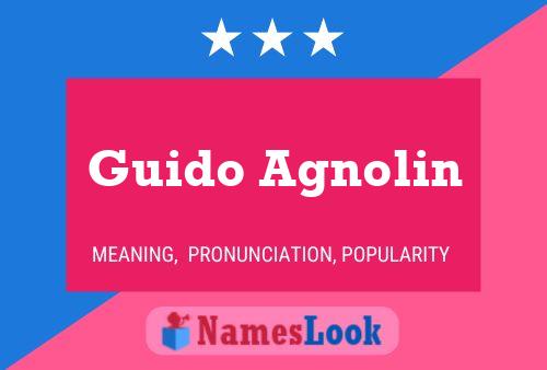 Guido Agnolin Name Poster