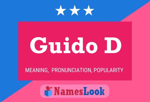 Guido D Name Poster