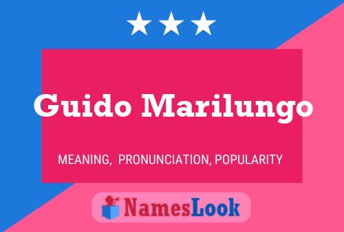 Guido Marilungo Name Poster