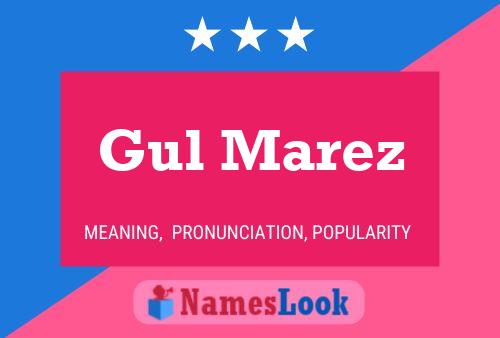 Gul Marez Name Poster