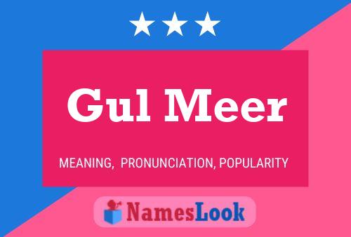 Gul Meer Name Poster