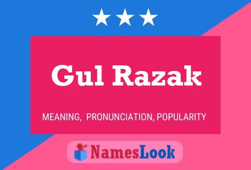 Gul Razak Name Poster