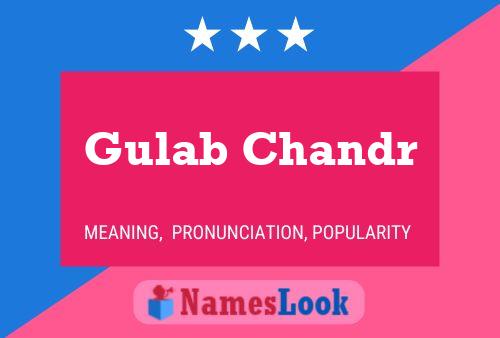 Gulab Chandr Name Poster