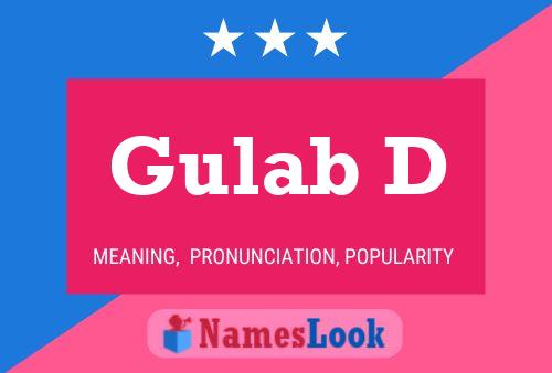 Gulab D Name Poster