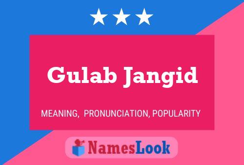 Gulab Jangid Name Poster