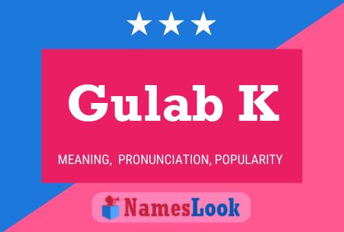 Gulab K Name Poster