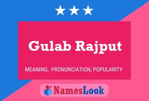 Gulab Rajput Name Poster