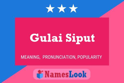 Gulai Siput Name Poster