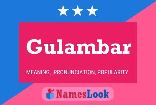 Gulambar Name Poster