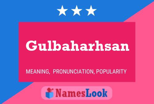 Gulbaharhsan Name Poster