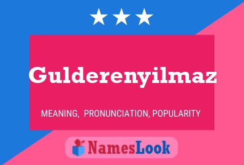 Gulderenyilmaz Name Poster