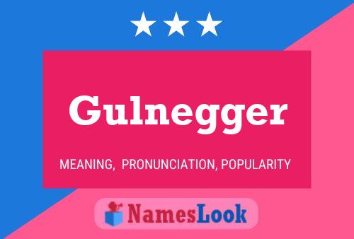 Gulnegger Name Poster