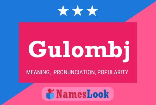 Gulombj Name Poster