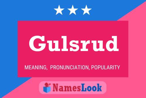 Gulsrud Name Poster