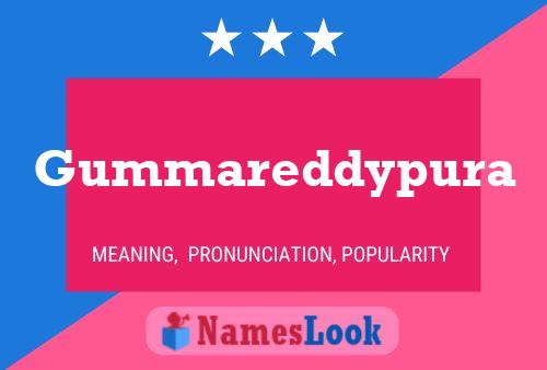 Gummareddypura Name Poster