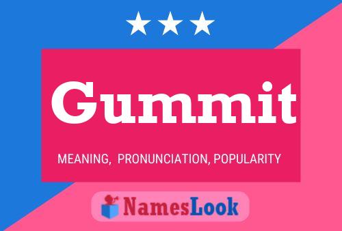 Gummit Name Poster