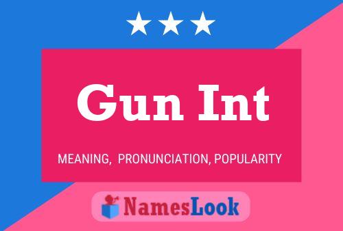 Gun Int Name Poster