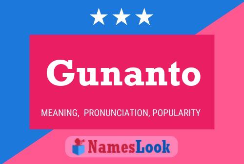 Gunanto Name Poster