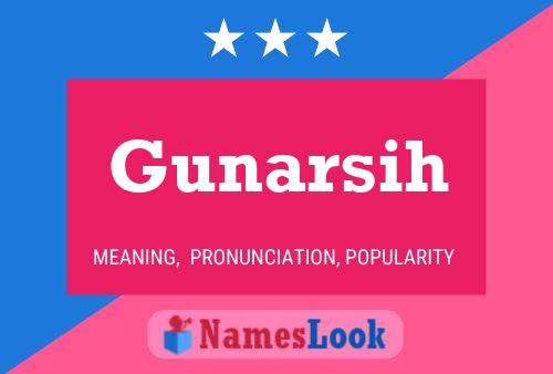 Gunarsih Name Poster