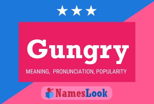 Gungry Name Poster