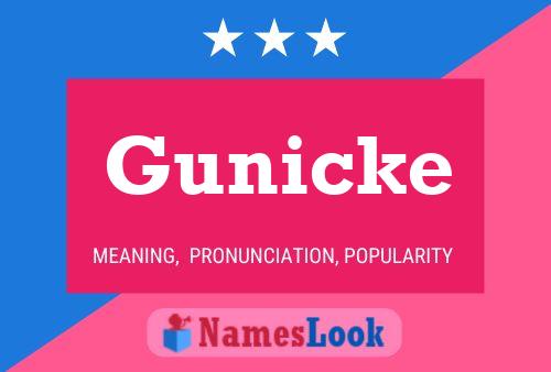 Gunicke Name Poster