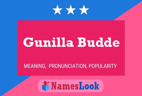 Gunilla Budde Name Poster