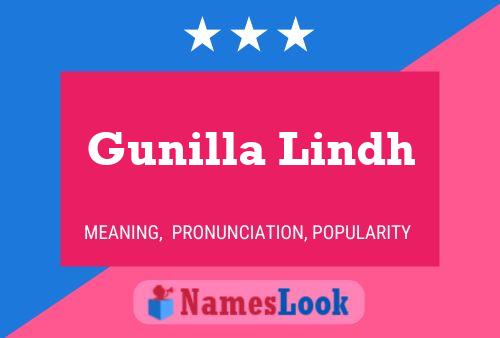 Gunilla Lindh Name Poster