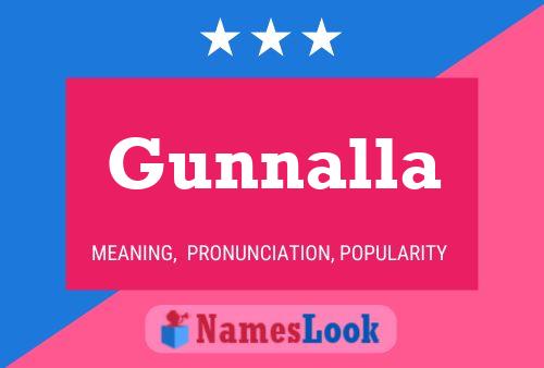 Gunnalla Name Poster