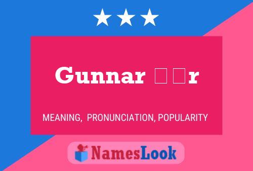 Gunnar þór Name Poster