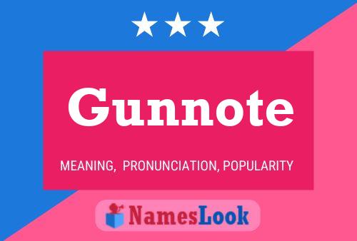 Gunnote Name Poster